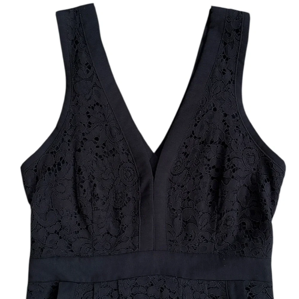 EUC Free People Lovely in Lace Dress Black Size XS